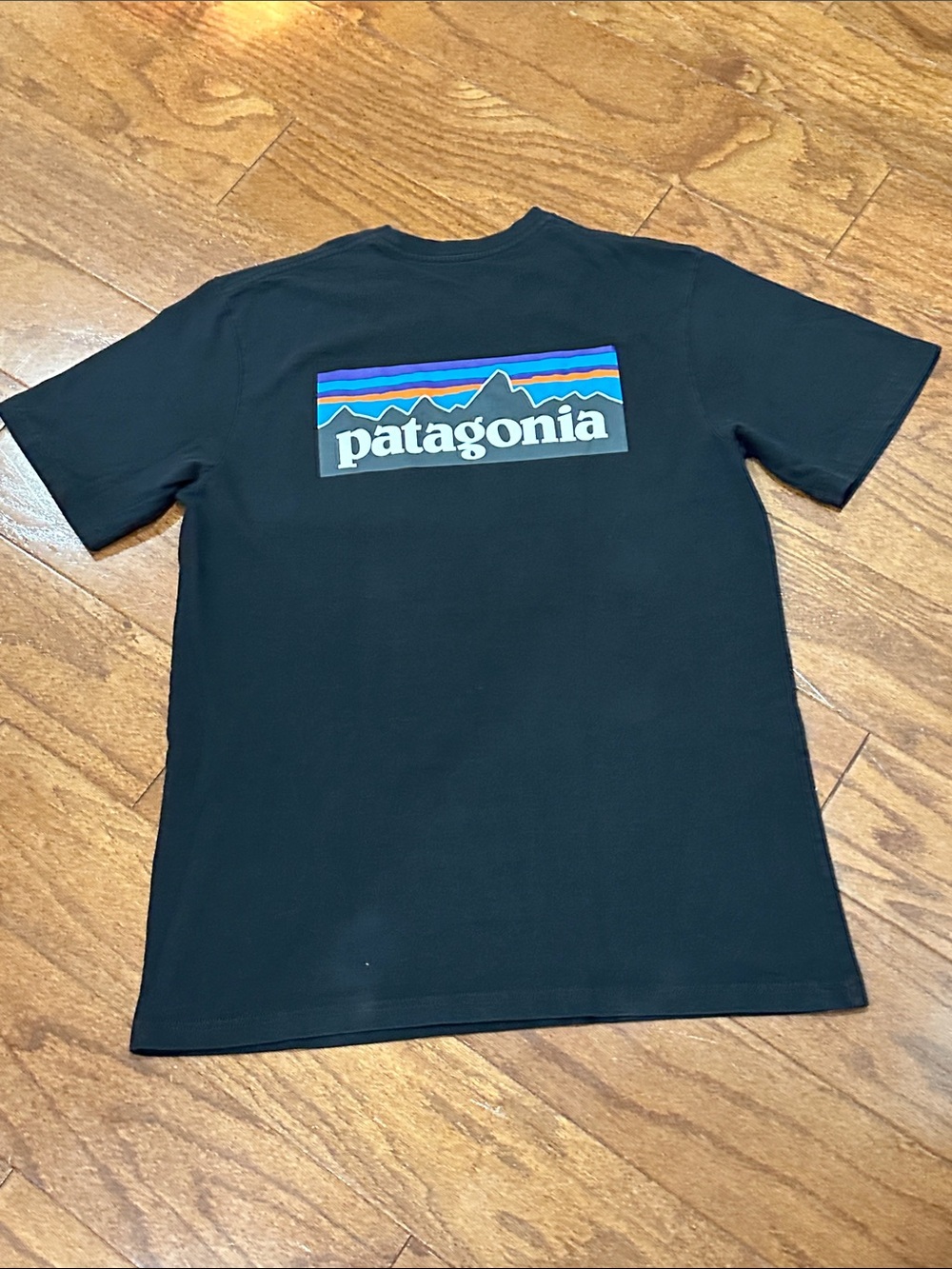 Patagonia P-6 logo Short-Sleeve Pocket Tee - Black